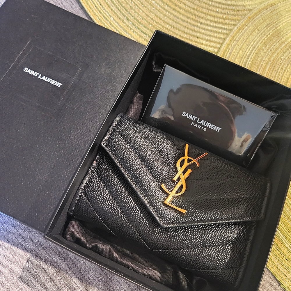 Saint Laurent Small Envelope  Matelasse Wallet